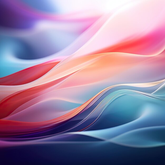 a colorful series of wave and the colors of the rainbow