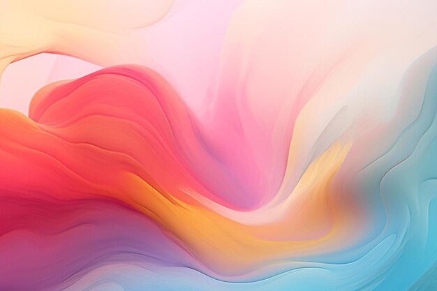 A colorful series of wave and the word