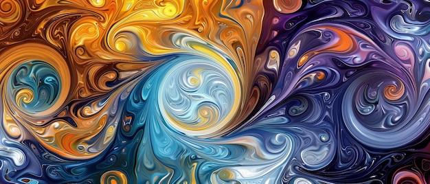 a colorful series of waves created by the artist