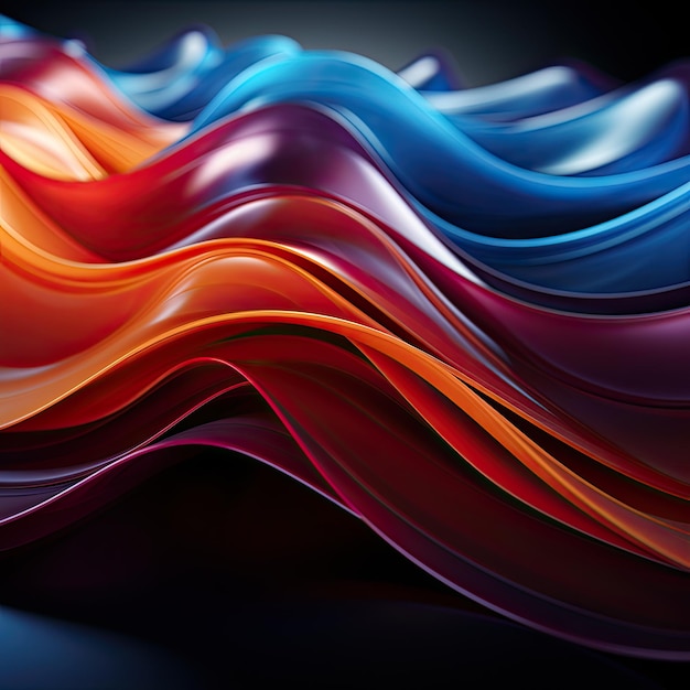 a colorful series of waves with the word " colorful " on the bottom.