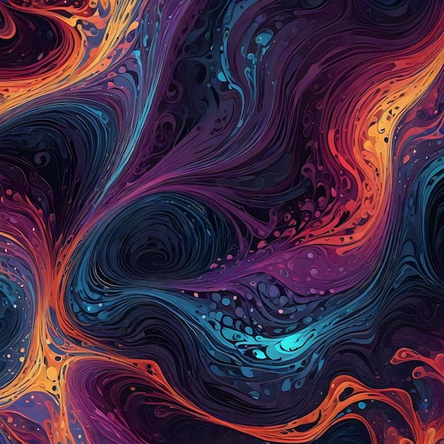 a colorful series of waves