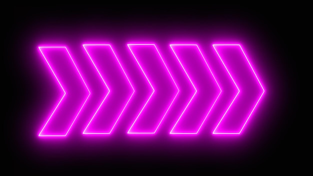 Colorful and shining neon arrows and light sign Set of bright neon vector arrows Arrows icon Arrow vector icon Arrows vector collection