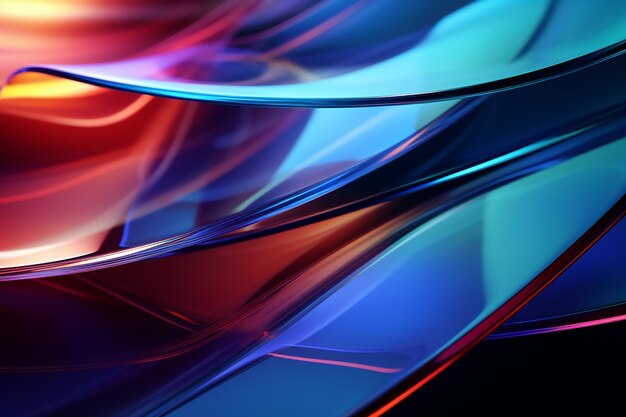 Colorful Shining Wavy Background