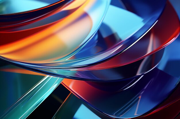 Colorful Shining Wavy Background