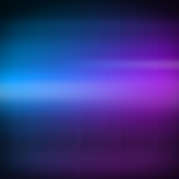 カラフルな光沢のあるブラシをかけられた金属青から紫の正方形の背景テクスチャへのグラデーション