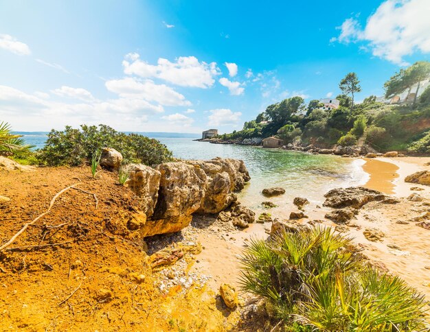 Colorful shore in Alghero Sardinia