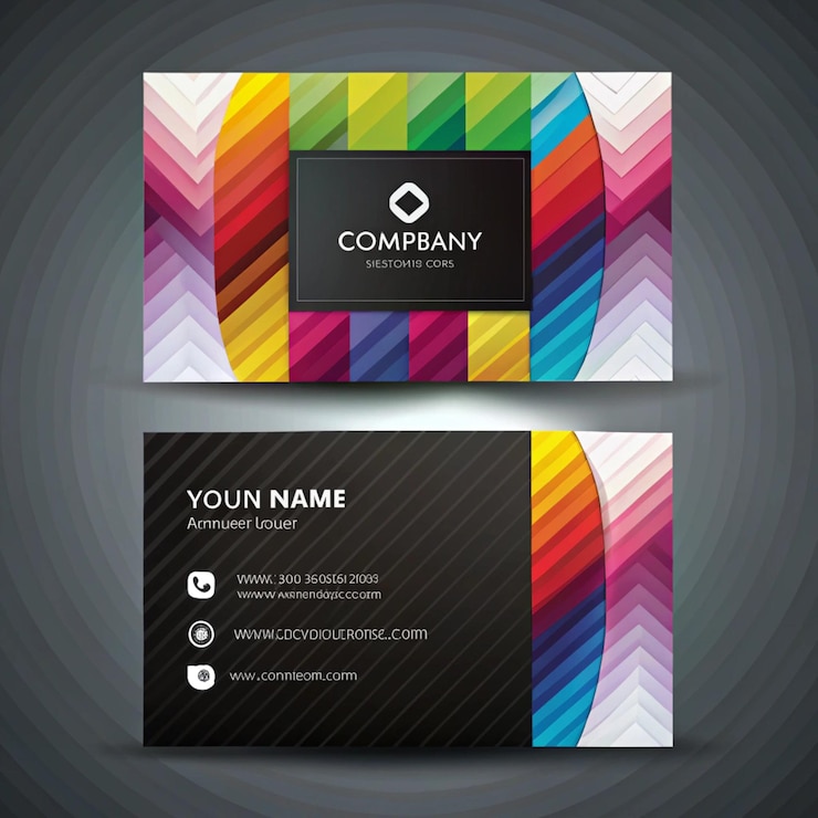 Photo a colorful sign that says quot your company quot on it