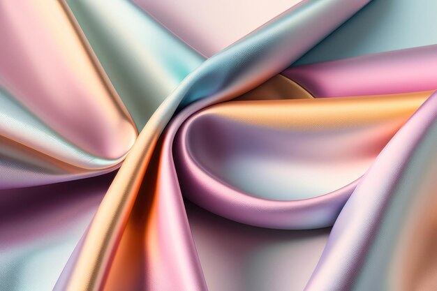 A colorful silk fabric with a ribbon that says's'a'on it '