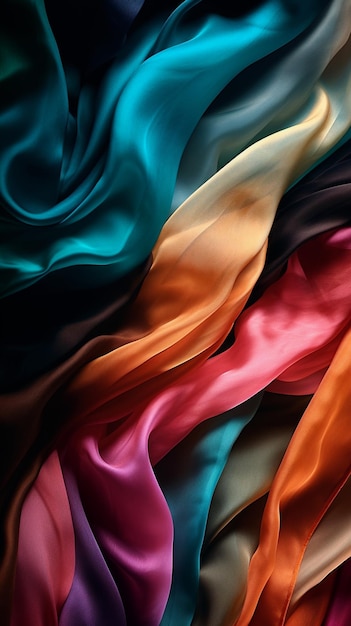 Colorful silk texture elegant background