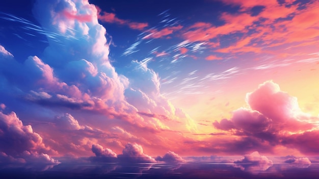 Photo colorful sky background