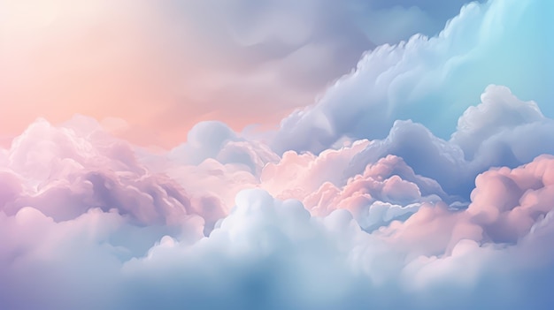 A colorful sky with clouds and a pink and blue sky with clouds.