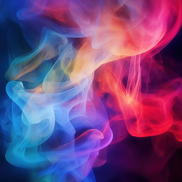 colorful smoke on abstract background