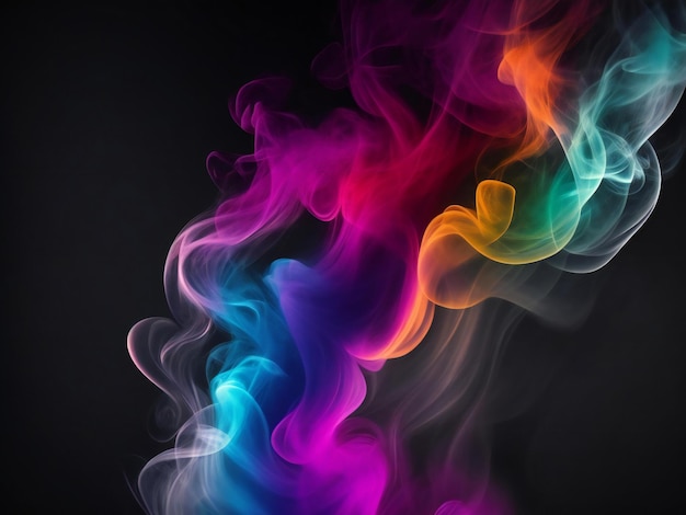 A colorful smoke ai generated