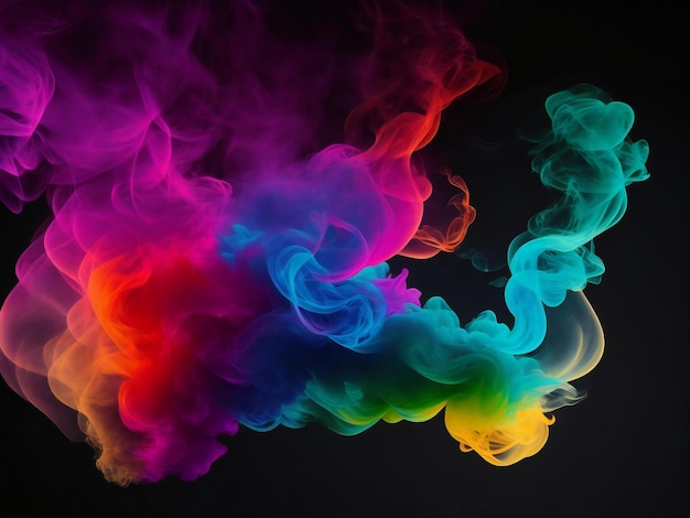 A colorful smoke ai generated