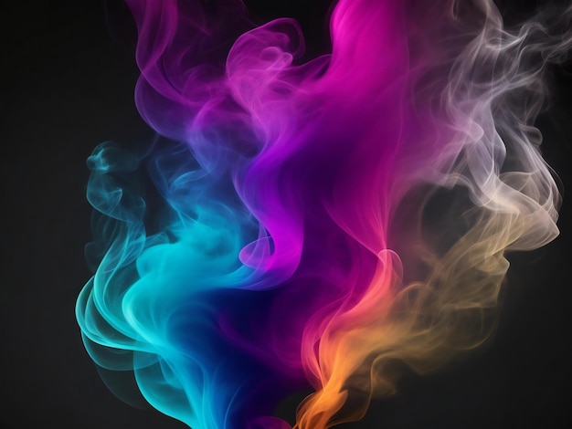 A colorful smoke ai generated