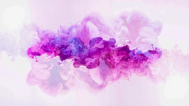 Photo colorful smoke background fantasy cloud neon pink blue purple ink hypnotic mix magic paint blend