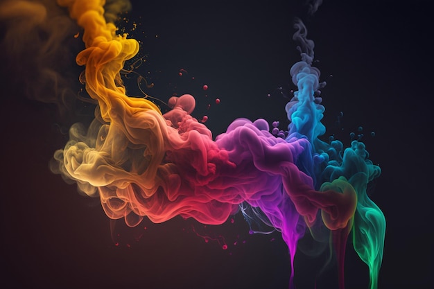 Colorful smoke background photo