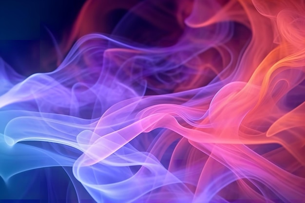 A colorful smoke background with a blue and red smoke.