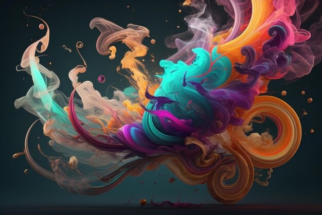 colorful smoke background