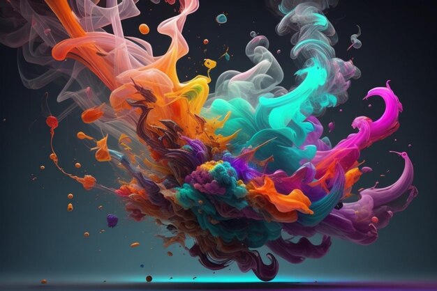 colorful smoke background