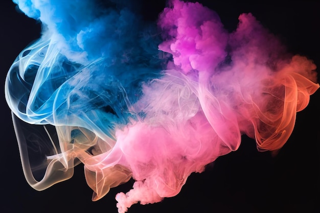 Colorful smoke background