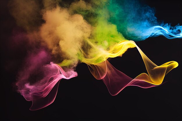 Colorful Smoke Background