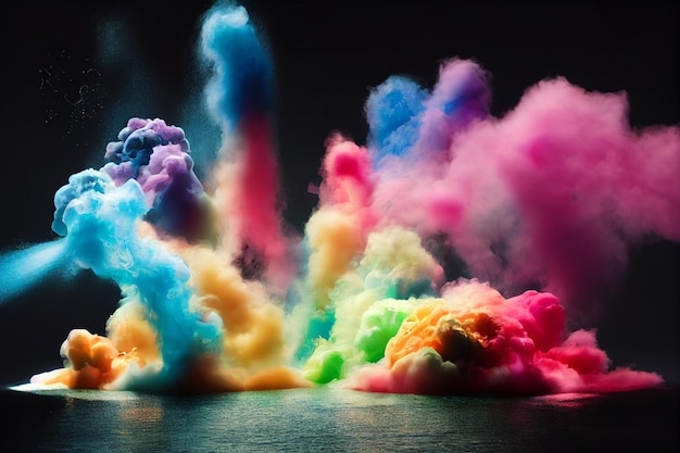 Colorful Smoke Background