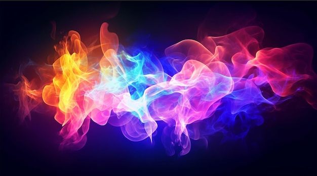 Colorful smoke background