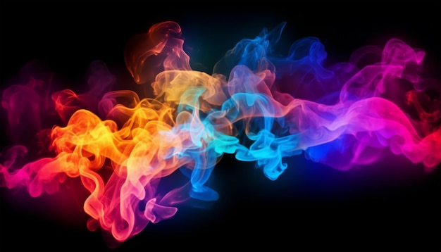 Colorful smoke background