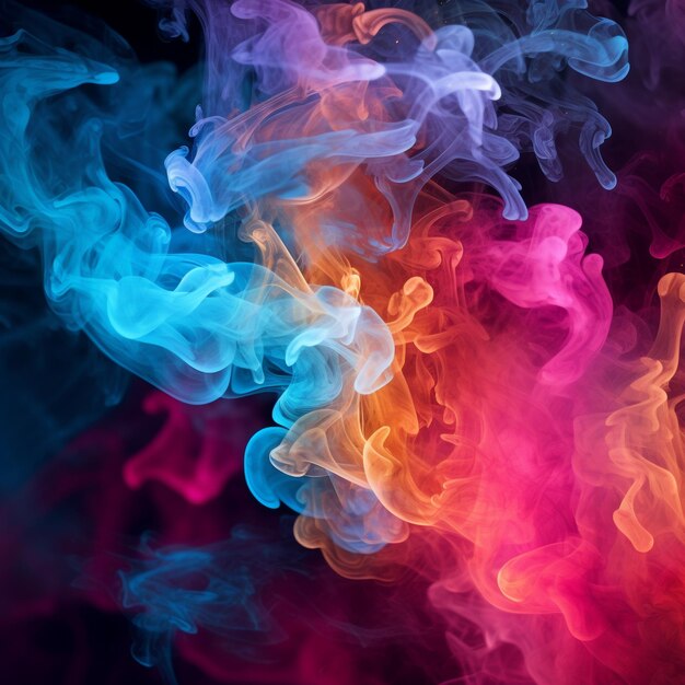 Colorful smoke background