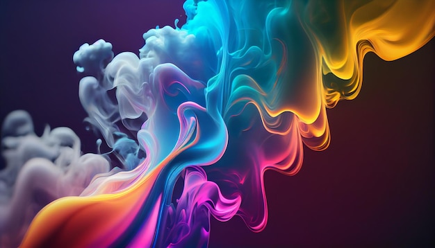 A colorful smoke background