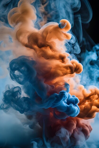 Colorful smoke background