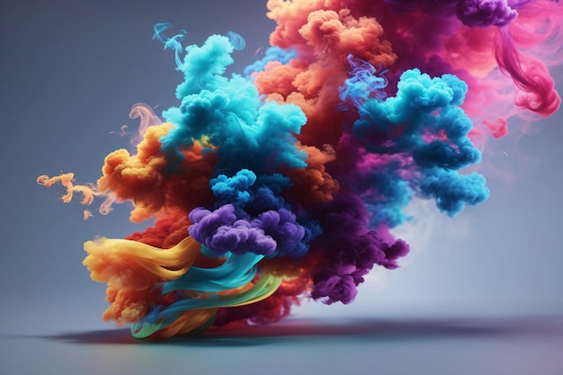 Colorful Smoke Bomb Wallpaper Rainbow Colorful Smoke Bomb Background Smoke Effects Background Smoke wallpapers Colorful Smoke Background Abstract Smoke Wallpapers AI Generative