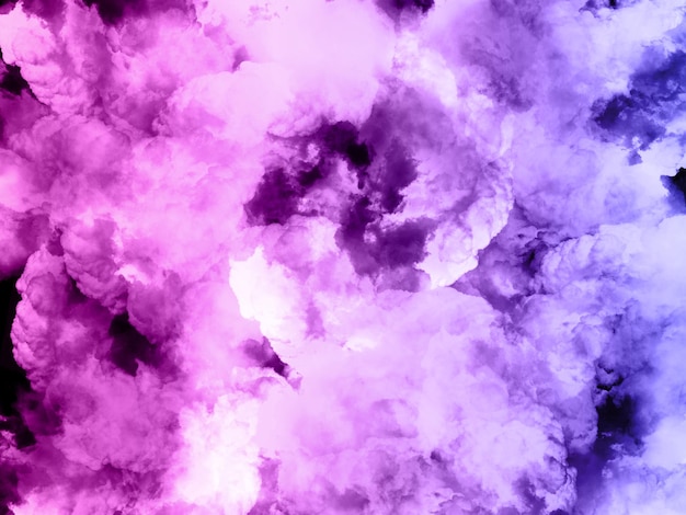 Colorful smoke on dark background