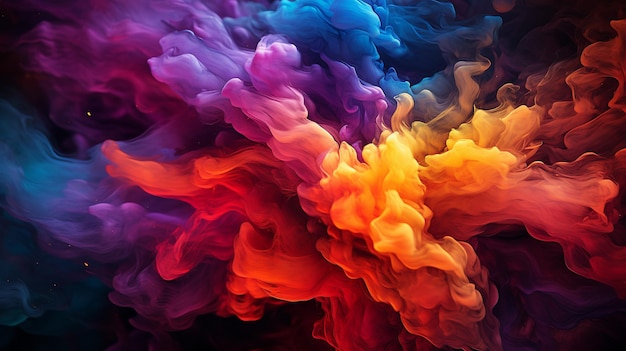 colorful smoke effectHD 8K wallpaper Stock Photogracphic Image