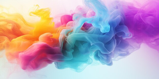 Colorful Smoke Floating in the Air