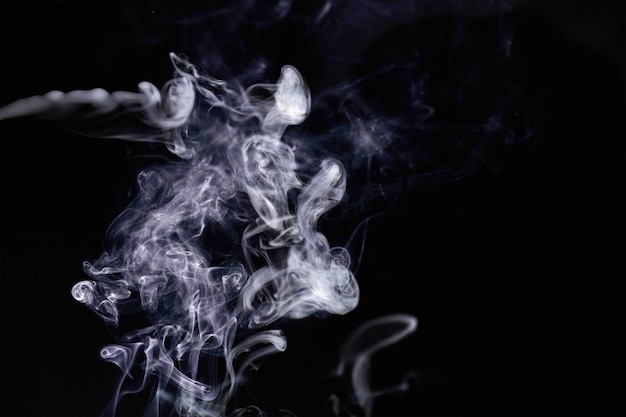 Photo colorful smoke and fog on dark background