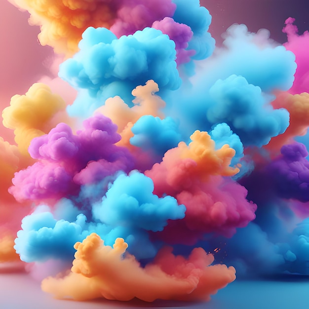 Foto sfondio colorato di gradiente di fumo