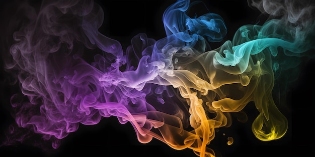 A colorful smoke image with the word smoke on it