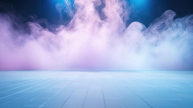 Colorful smoke in soft pastel color background