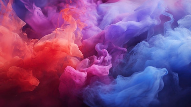 Colorful smoke texture on abstract background