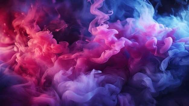 Colorful smoke texture on abstract background