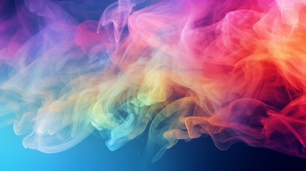 Photo colorful smoke texture abstract background