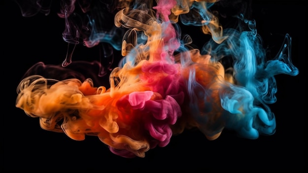 A colorful smoke with the word smoke on itgenerative ai