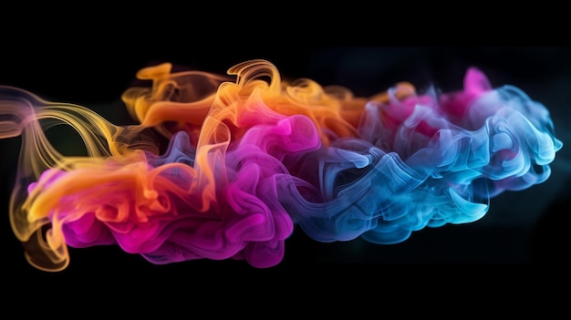 colorful smoke