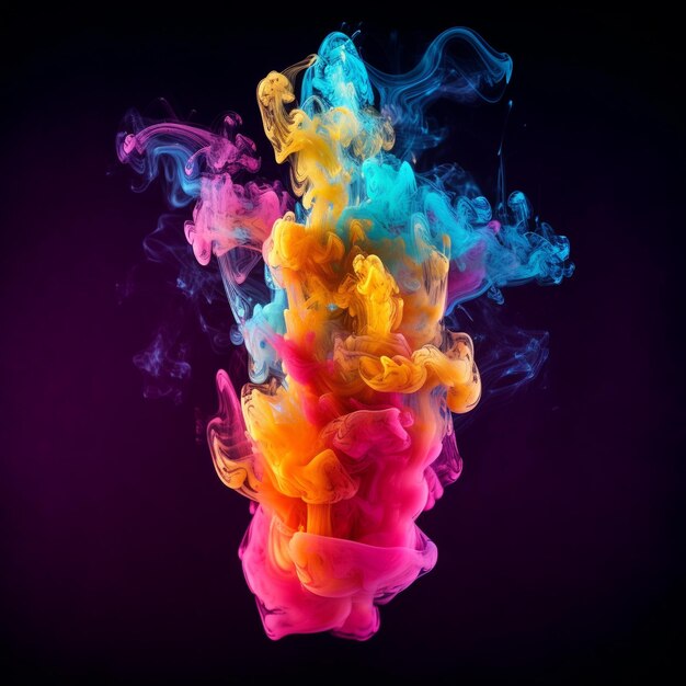 colorful smoke