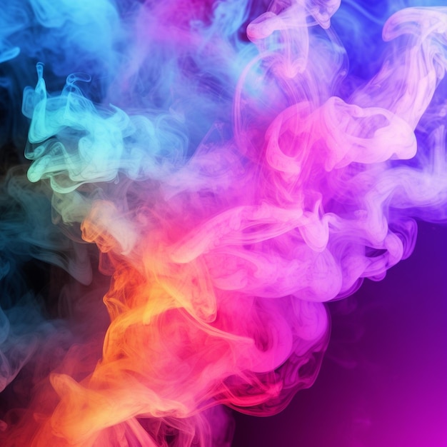 Photo colorful smoke