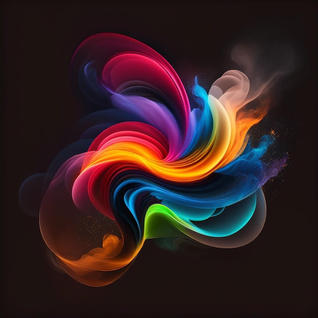 colorful smoke