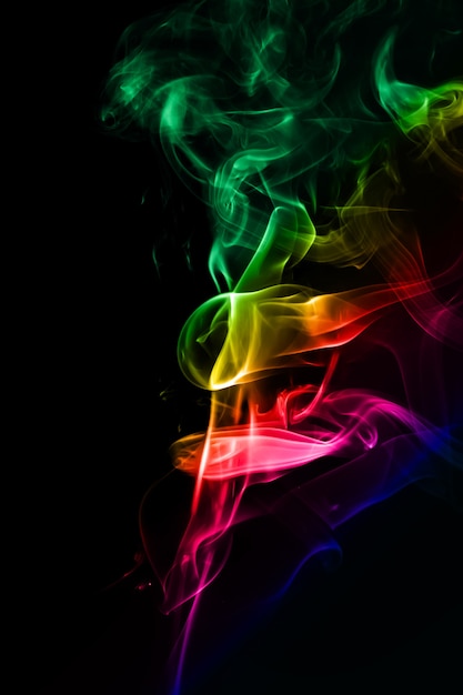 colorful smoke