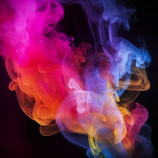 Colorful smoke